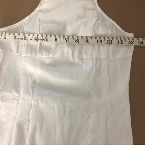 Lulu’s Bodycon Cream Mini Dress with cut out back SZ S - Picture 7 of 13